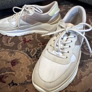 Bobbies French sneakers. Great condition, small flaw at top of laces